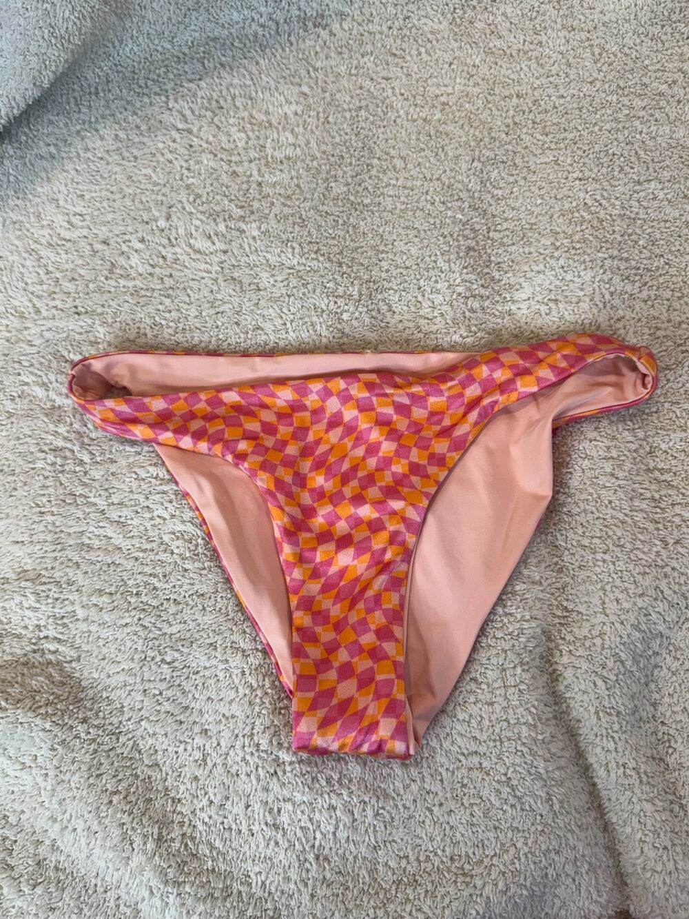 Brand New L Space Women's Size Small Camacho Classic Pink Orange Bottom